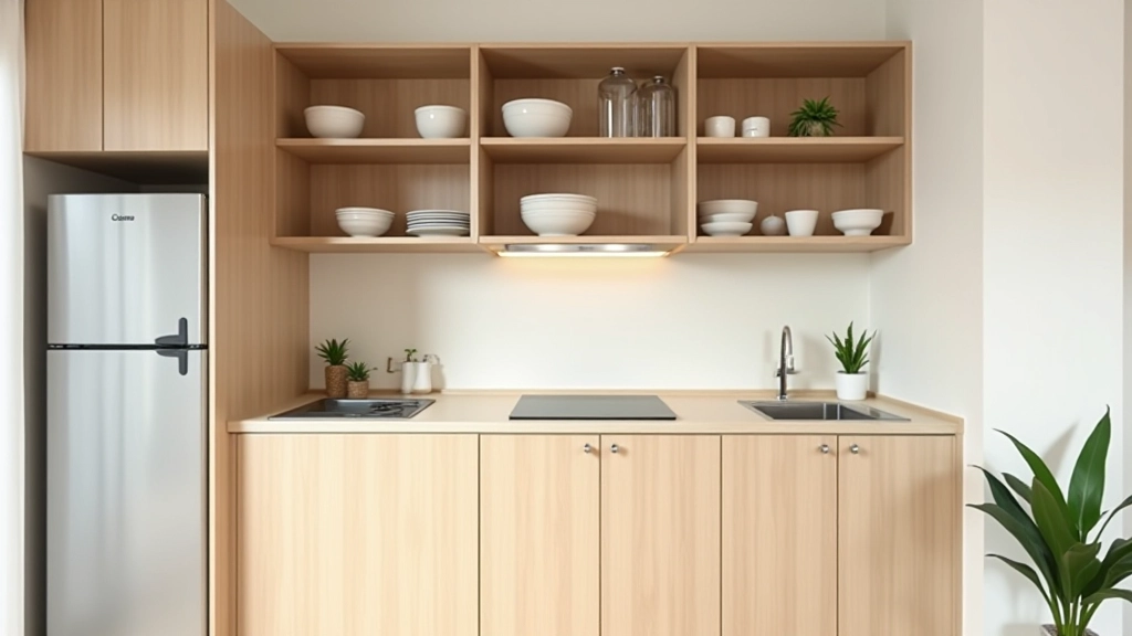 Small condo kitchen with smart storage